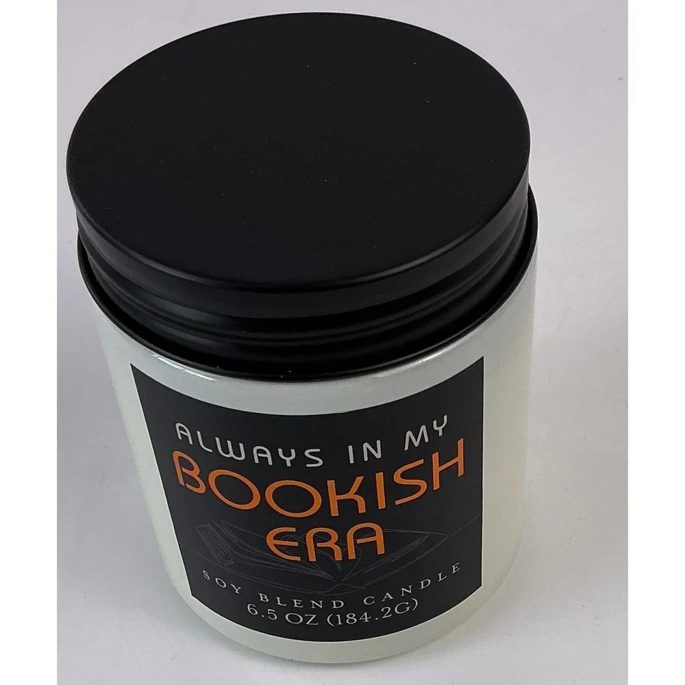 Think Ink Soy Blend Candle Green Tea Bamboo Bookish Era 6.5 oz‎